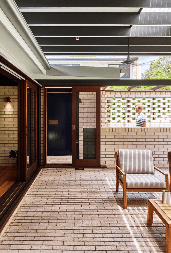 outdoor living room mid century