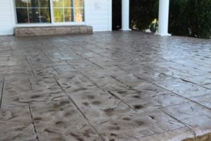 stamped concrete overlay patio san jose