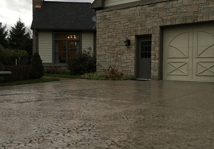 Stamped Concrete Driveway