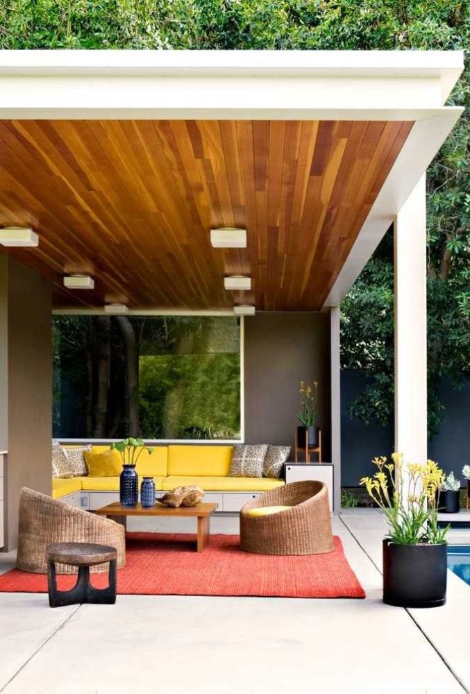 modern midcentury patio