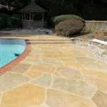 decorative concrete pool deck
