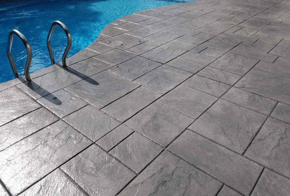 ashlar slate stamped concrete floor