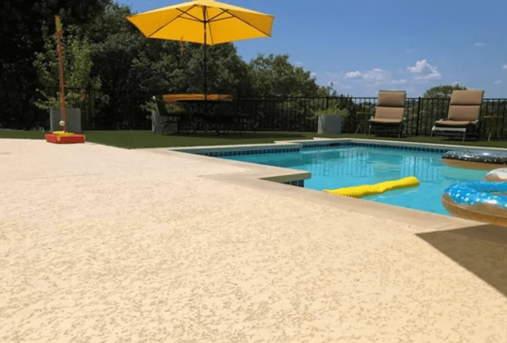 knockdown texture pool deck