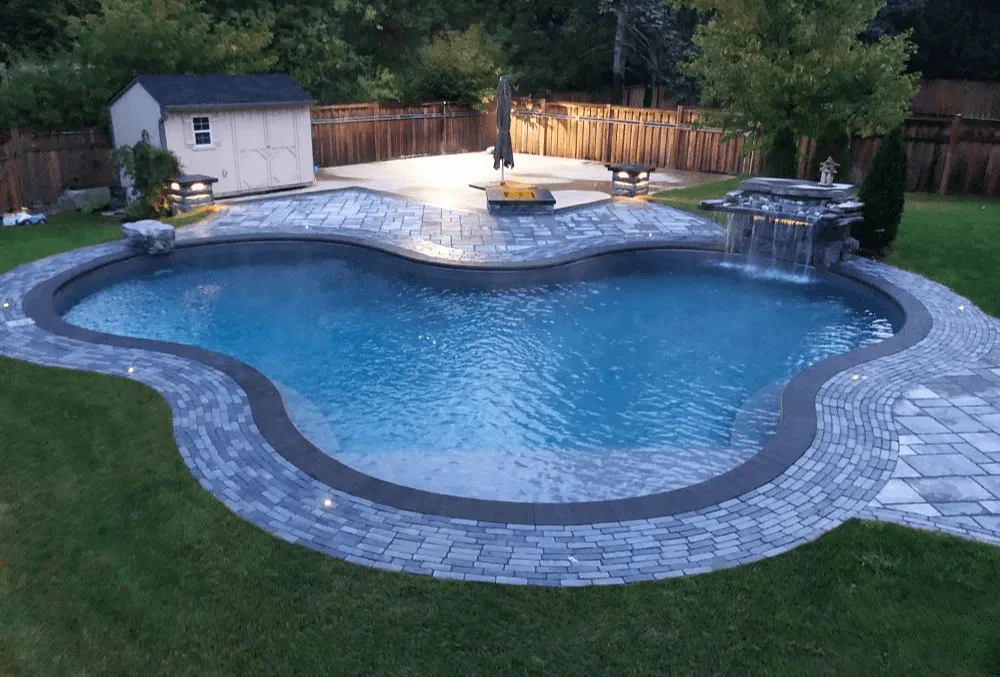 pool deck natural stone