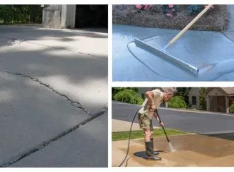 concrete driveway flooring crack repair