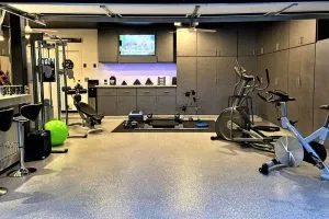 Durable concrete Gym floor