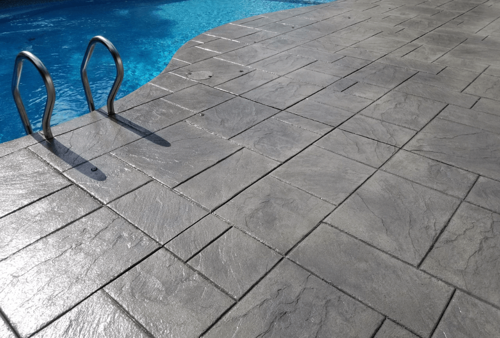 ashlar slate stamped concrete floor ashlar slate stamped concrete floor