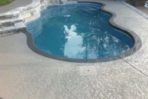 knockdown texture pool deck in San Jose