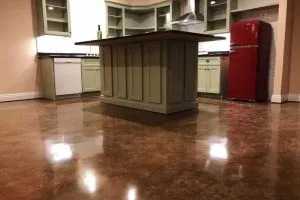 decorative concrete kitchen flooring