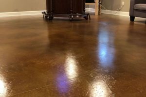 interior colored concrete floor San Jose
